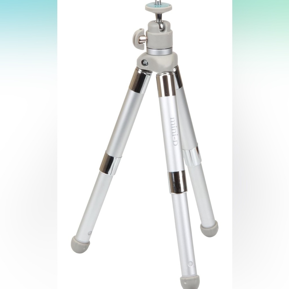 Sunpak Platinum Plus Mini-D Tripod with Dust Bag | Size: 11.5" | Color: Silver